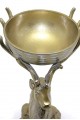 Metal Geyikli Kase 32 Cm Dekoratif Hediyelik