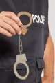 Metal Malzemeden İmal Anahtarlı Oyuncak Polis Kelepçesi