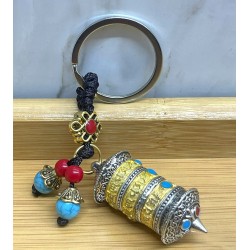 Metal Tibet Şans Çarkı Anahtarlık