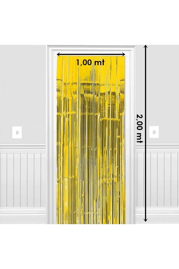 Parti Aksesuar Işıltılı Duvar ve Kapı Perdesi Gold 90x200 cm Parti Aksesuar Işıltılı Duvar ve Kapı Perdesi Gold 90x200 cm