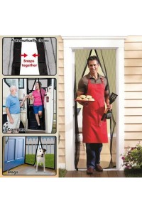 Mıknatıslı Kapı Sinekliği Siyah