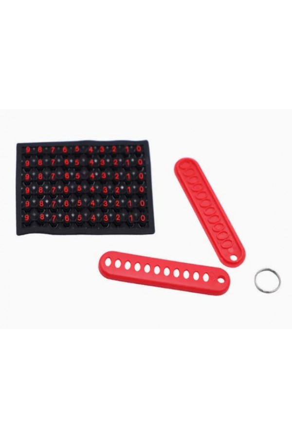 Mini Anahtarlık, Çanta, Araba İçin Çok Amaçlı Numaratör