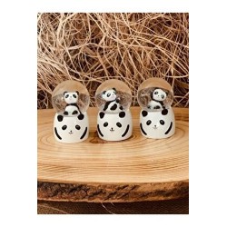 Mini Boy Panda Kar Küresi Işıklı 6.5 cm Dekoratif Hediyelik Mini Boy Panda Kar Küresi Işıklı 6.5 cm Dekoratif Hediyelik
