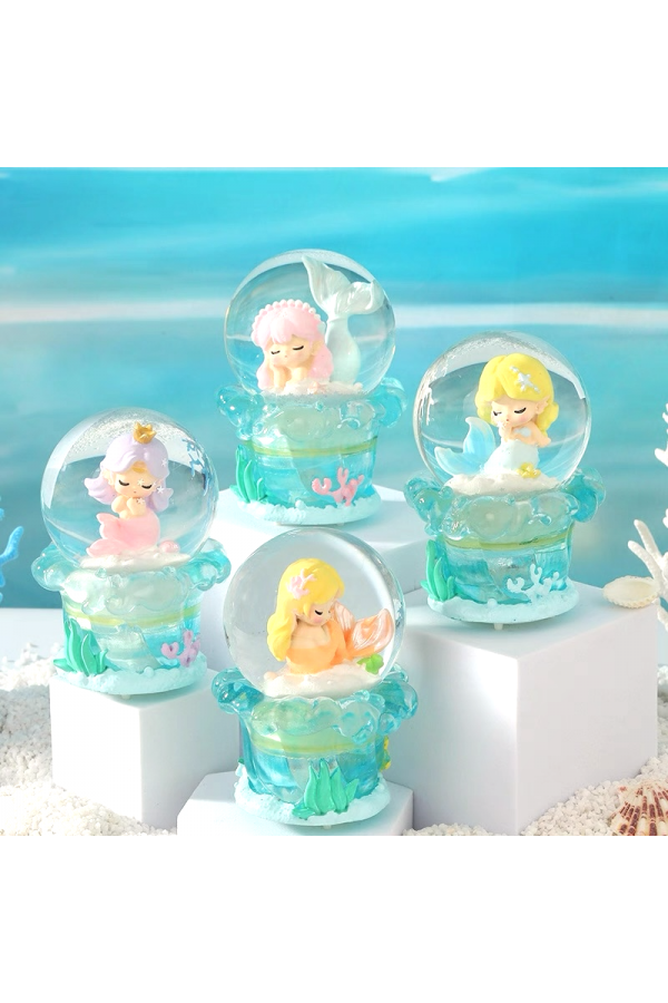 Mini Kar Küresi Deniz Kızı