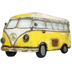 Minibüs Pano Sarı Vintage Dekoratif Ev Ofis Hediyelik Minibüs Pano Sarı Vintage Dekoratif Ev Ofis Hediyelik