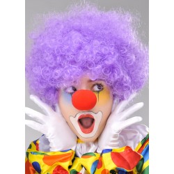 Parti Aksesuar Kıvırcık Afro Bonus Peruk Takma Saç Kırmızı Burun Seti Parti Aksesuar Kıvırcık Afro Bonus Peruk Takma Saç Kırmızı Burun Seti
