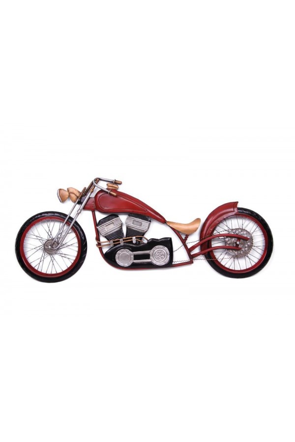 Motorsiklet Pano Vintage Dekoratif Hediyelik