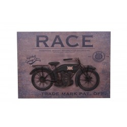 Motorsiklet Tablo Pano Dekoratif Vintage Ev Ofis Hediyelik