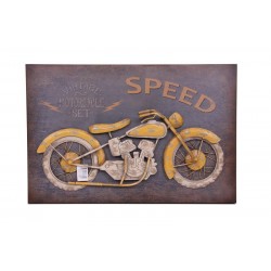 Motorsiklet Tablo Pano Vintage Dekoratif Ev Ofis Hediyelik