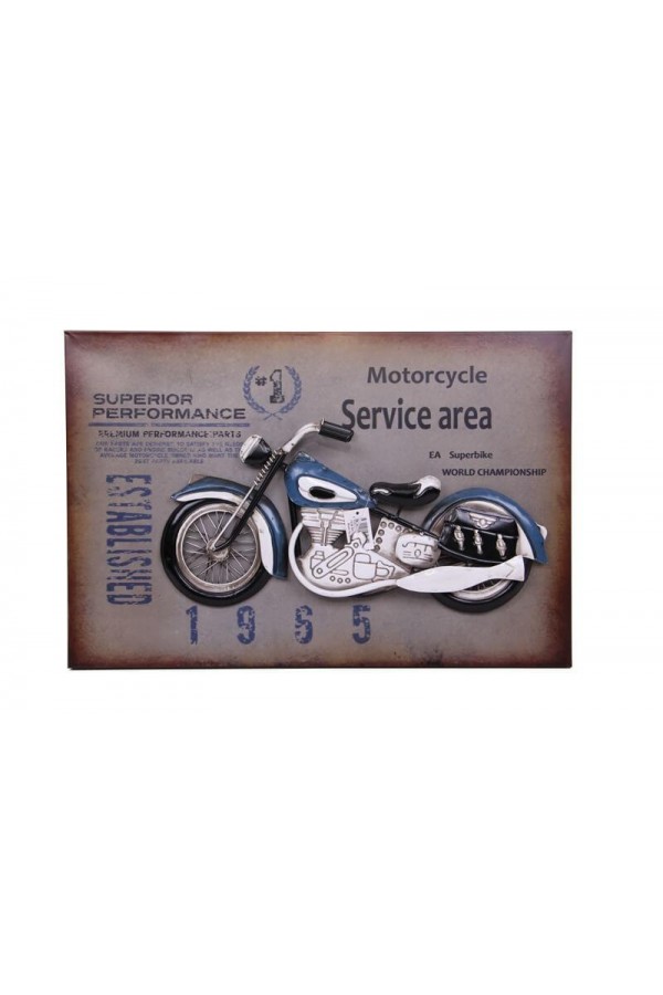 Motorsiklet Tablo Pano Vintage Dekoratif Ev Ofis Hediyelik