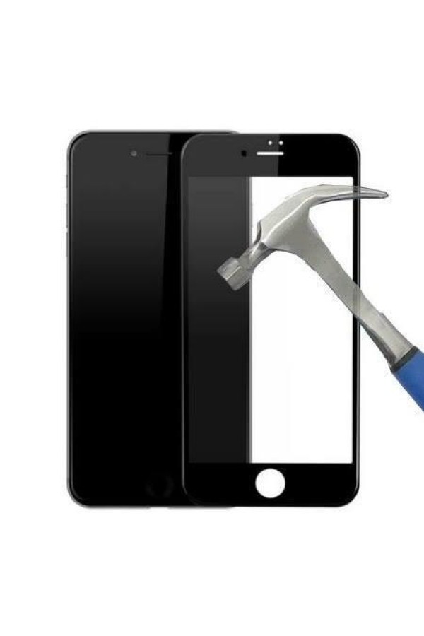 NANO Teknoloji Cam İPHONE 6 Plus Siyah Kırılmaz Cam Ekran Koruma