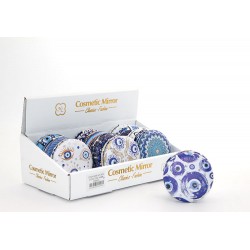 Nazar Boncuklu Taşlı El Aynası Kalın