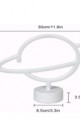 Neon Işıklı Satürn Lamba Pil+Usb