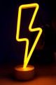 Neon Işıklı Şimşek Lamba USB+Pil Dekoratif Hediyelik