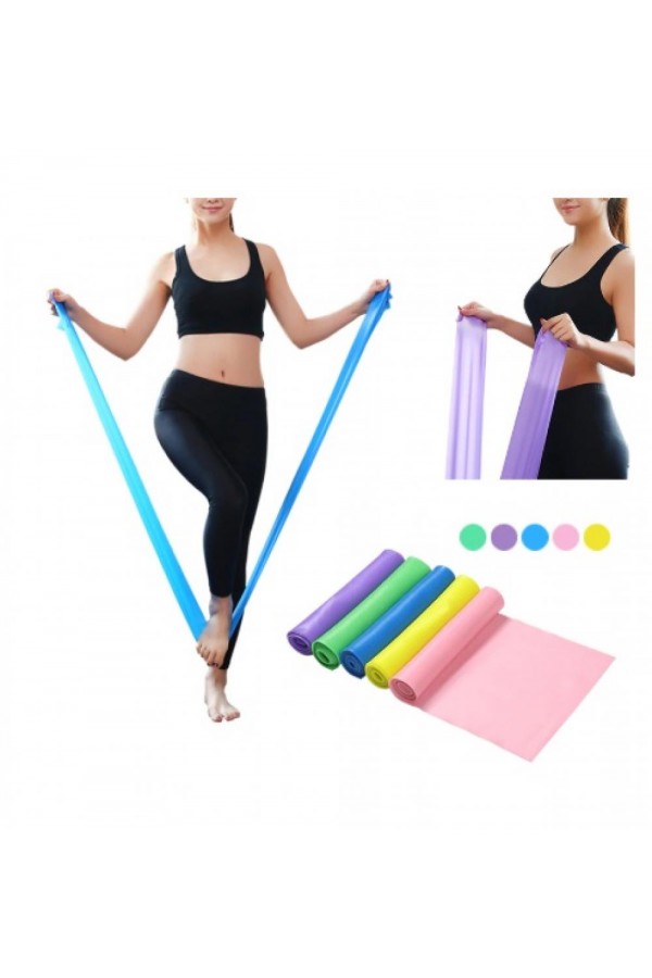 Yeşil Pilates Lastiği Orta Üst Direnç 120 CM*15 CM*0.45 MM Yeşil Pilates Lastiği Orta Üst Direnç 120 CM*15 CM*0.45 MM