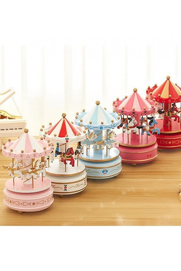 Nostaljik El Yapımı Atlıkarınca Müzik Kutusu N-42