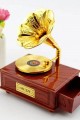 Nostaljik Gramafon Hareketli Müzik Kutusu Çekmeceli N-28AL5
