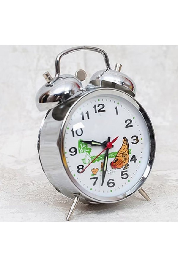 Nostaljik Kurmalı Horozlu Çalar Saat Büyük Boy
