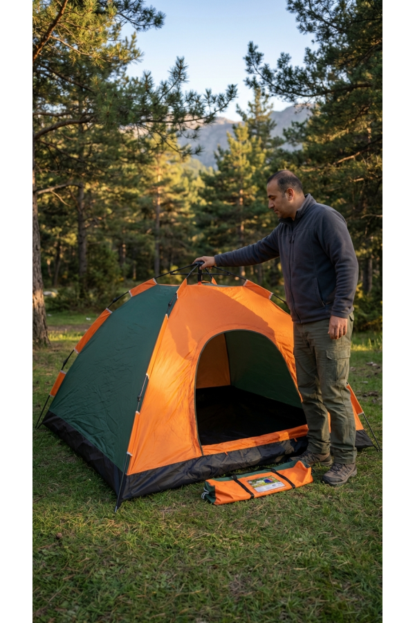 Otomatik Kurulumlu Kamp Çadırı 8 Kişilik (250x250)