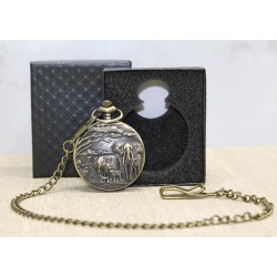 Özel Kutulu Antik Filli Köstekli Saat Özel Kutulu Antik Filli Köstekli Saat