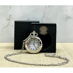 Özel Kutulu Gümüş Köstekli Saat Özel Kutulu Gümüş Köstekli Saat
