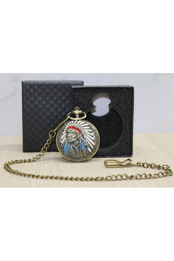 Özel Kutulu Kızılderili Köstekli Saat