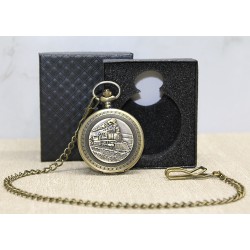 Özel Kutulu Tren Temalı Köstekli Saat