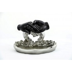 Özel Tasarım Kalpli Polyester Sunum Söz Nişan Tepsisi Özel Tasarım Kalpli Polyester Sunum Söz Nişan Tepsisi