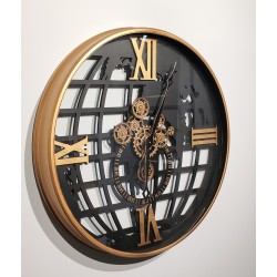 Özel Tasarım Metal Çarklı Duvar Saati