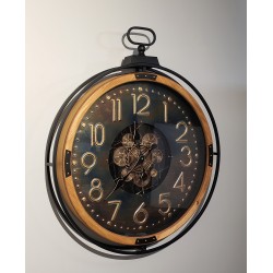 Özel Tasarım Metal Çarklı Duvar Saati