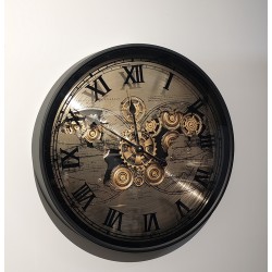 Özel Tasarım Metal Çarklı Duvar Saati