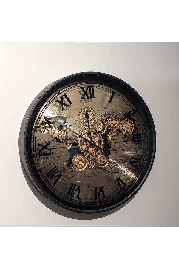 Özel Tasarım Metal Çarklı Duvar Saati