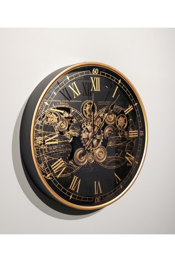 Özel Tasarım Metal Çarklı Duvar Saati