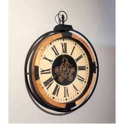 Özel Tasarım Metal Çarklı Duvar Saati