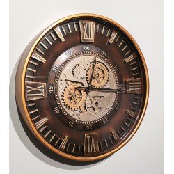 Özel Tasarım Metal Çarklı Duvar Saati