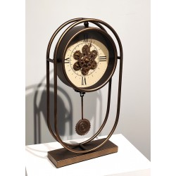 Özel Tasarım Metal  Çarklı Masa Saati