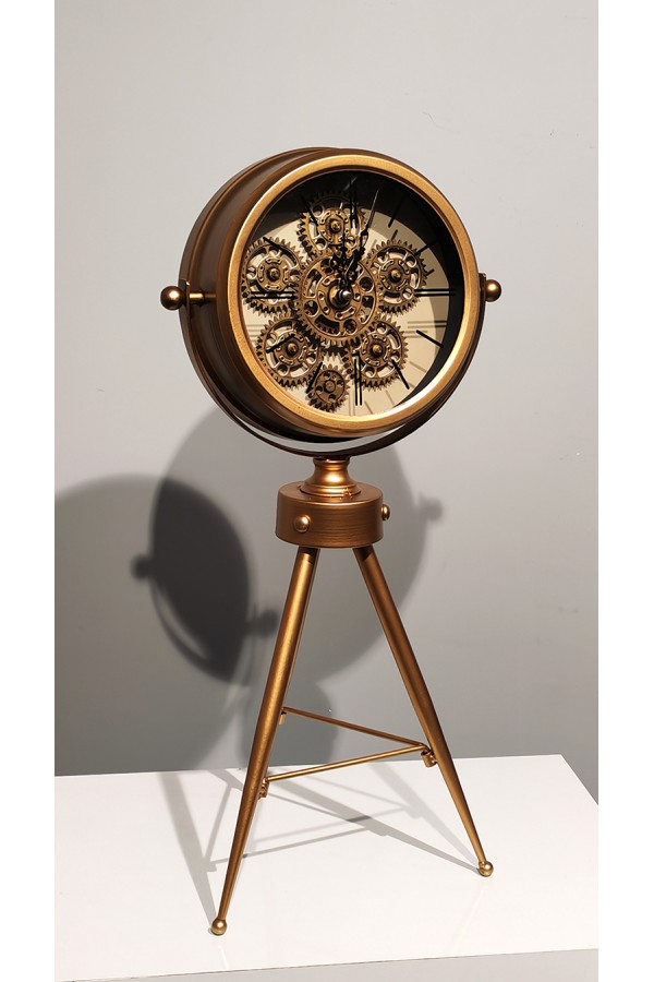 Özel Tasarım Metal  Çarklı Masa Saati