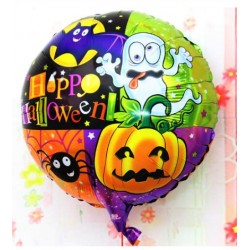 Parti Aksesuar Halloween Örümcekli Kabaklı Folyo Balon 18 inç Parti Aksesuar Halloween Örümcekli Kabaklı Folyo Balon 18 inç