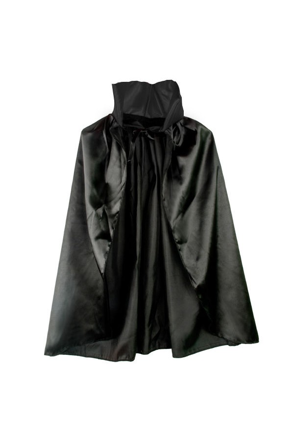 Parti Aksesuar Siyah Renk Yakalı Halloween Pelerini 90 cm
