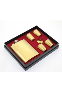 Paslanmaz Çelik 4 Shot Bardaklı Matara Seti