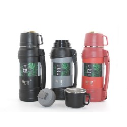 Paslanmaz Çelik Çift Katmanlı Termos 1.6 Lt Paslanmaz Çelik Çift Katmanlı Termos 1.6 Lt