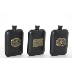 Paslanmaz Çelik Kabartmalı Tekli 6 Oz Matara