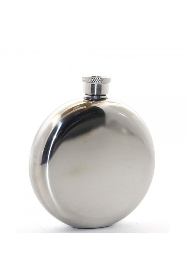 Paslanmaz Çelik Yuvarlak 5 Oz Tekli Matara