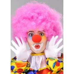 Parti Aksesuar Kıvırcık Afro Bonus Peruk Takma Saç Kırmızı Burun Seti Parti Aksesuar Kıvırcık Afro Bonus Peruk Takma Saç Kırmızı Burun Seti