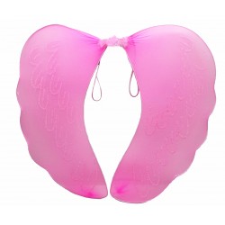 Pembe Renk Ortası Pembe Tüylü Tül Peri Kanadı 40x50 cm Pembe Renk Ortası Pembe Tüylü Tül Peri Kanadı 40x50 cm