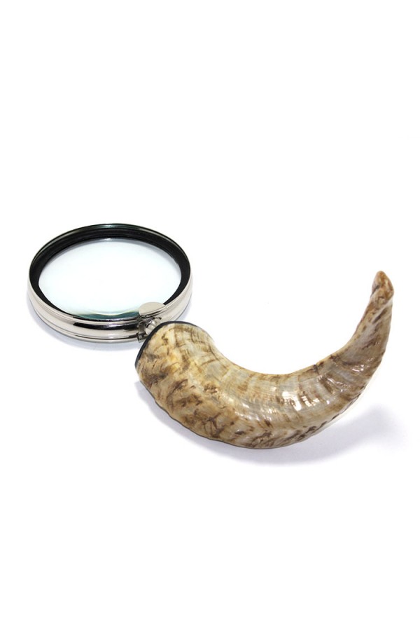 Pirinç Boynuz Saplı Büyüteç