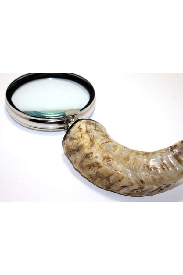 Pirinç Boynuz Saplı Büyüteç