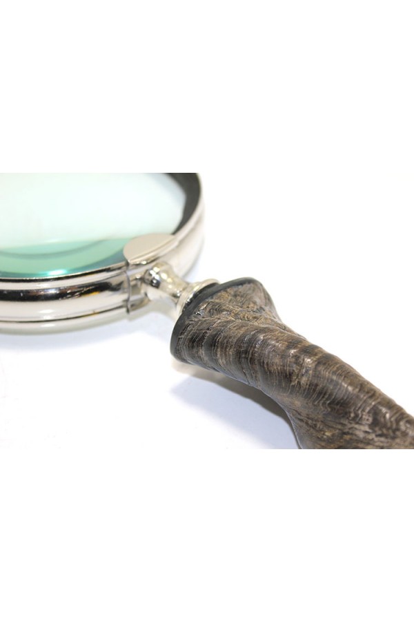 Pirinç Boynuz Saplı Büyüteç