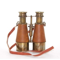 Pirinç Deri İşlemeli Dürbün Pirinç Deri İşlemeli Dürbün