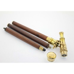 Pirinç Dürbünlü Baston Pirinç Dürbünlü Baston